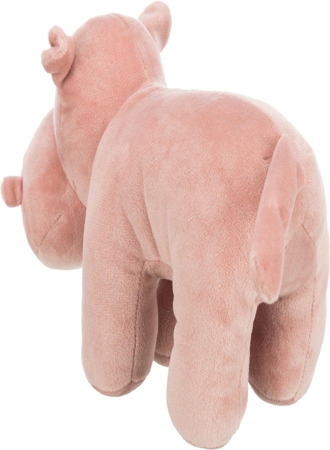 TRIXIE Animal Plush Toy for Dogs, Soft and Cuddly Hippo Plush Made Polyester, Ideal for Indoor & Outdoor Playtime, Lightweight Toy for Fetch, Tug and Snuggle - 25 cm - Image 3